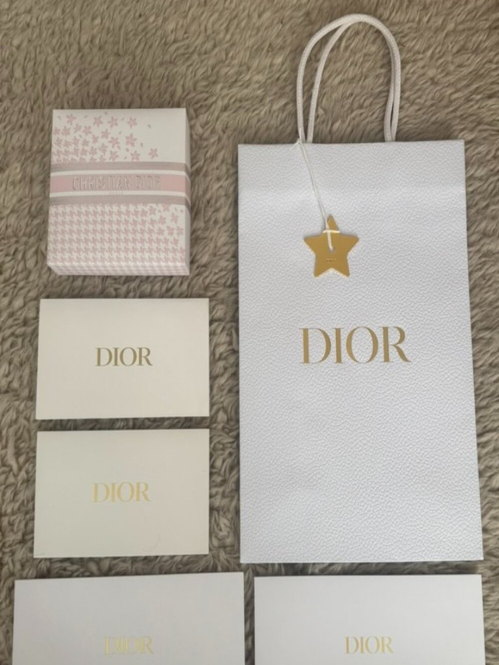 Bundle of Dior gift packaging